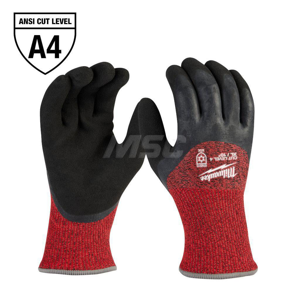 Milwaukee Tool 48-73-7943 Cut & Abrasion-Resistant Gloves Milwaukee 48-73, Size X-Large, ANSI Cut A4, ANSI Puncture 0, Nitrile, Nylon & Acrylic