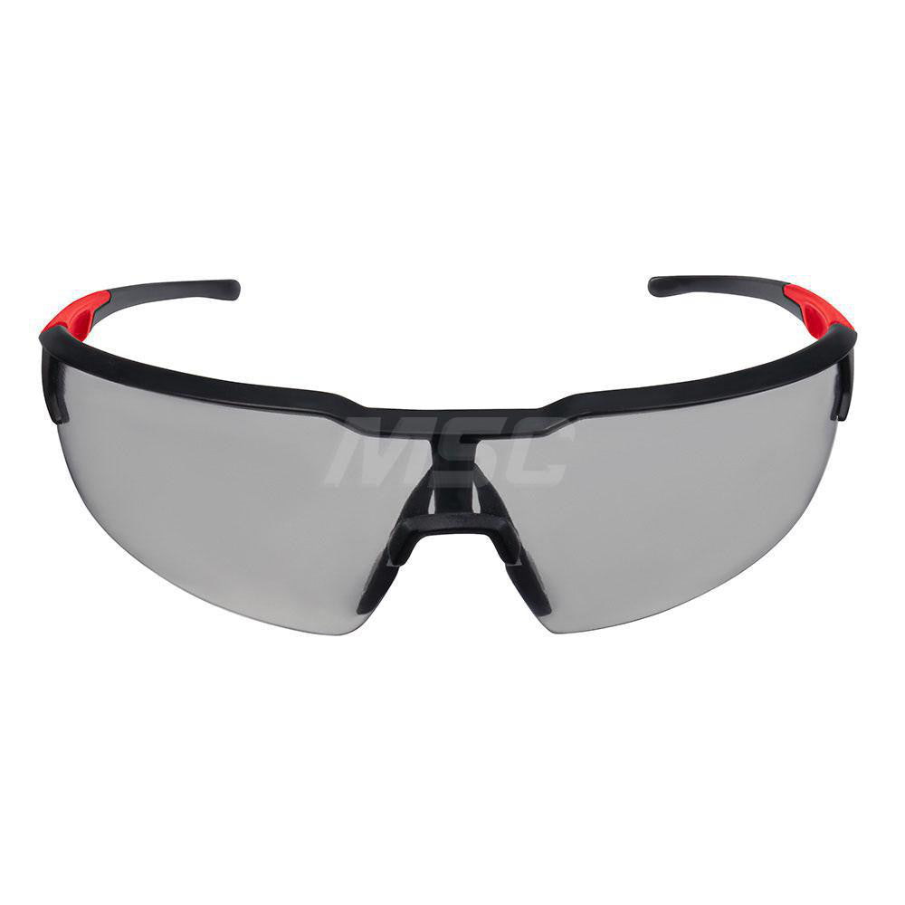 Milwaukee Tool 48-73-2105 Safety Glass Anti-Fog & Anti-Scratch, Plastic, Gray Lenses, Half-Framed