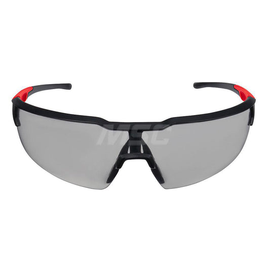 Milwaukee Tool 48-73-2108 Safety Glass Anti-Fog & Anti-Scratch, Plastic, Gray Lenses, Half-Framed