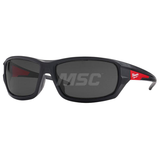 Milwaukee Tool 48-73-2026 Safety Glass Anti-Fog & Anti-Scratch, Plastic, Black Tinted Lenses, Full-Framed