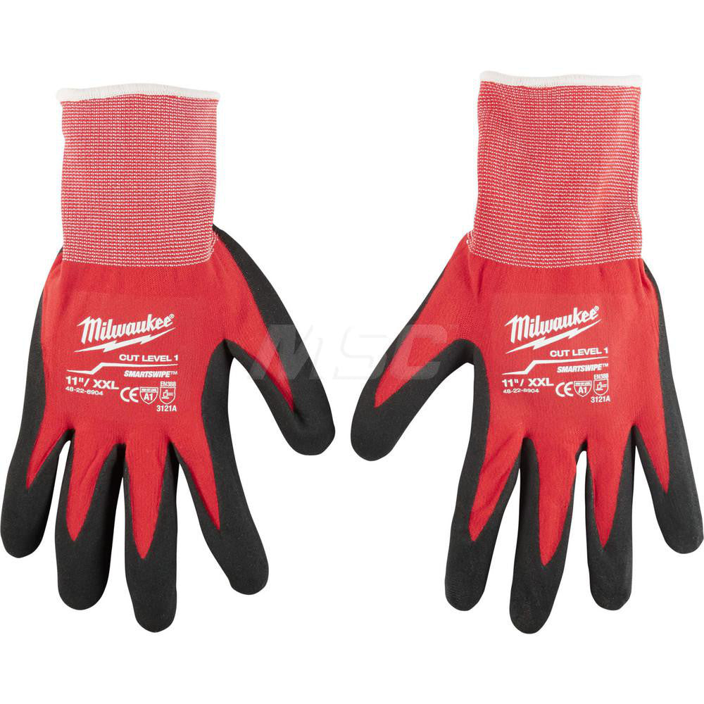 Milwaukee Tool 48-22-8904 Cut & Puncture-Resistant Gloves Size 2X-Large, ANSI Cut A1, ANSI Puncture 1, Nitrile, Series 48-22