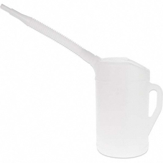 Funnel King 94240 Can & Hand-Held Oilers Oiler Type Measure Oiler  Pump Material Polyethylene  Body Material Polyethylene  Color White  Spout Type Flexible Spout  Overall Height 11.75in