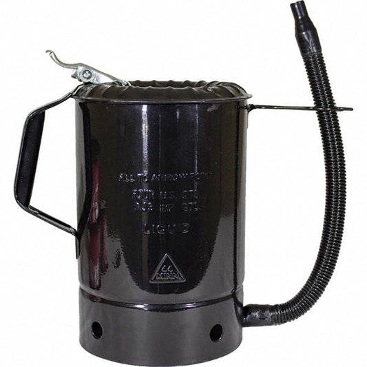 Funnel King 94494 Can & Hand-Held Oilers Oiler Type Bucket Oiler  Pump Material Steel  Body Material Steel  Color Black  Spout Type Flexible Spout  Spout Length 14 in