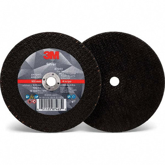 3M 7100139222 Cutoff Wheel Type 1, 4" Dia, 0.05" Thick, 3/8" Hole, Ceramic