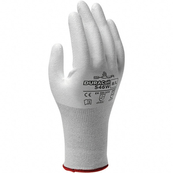 SHOWA 546WL-08 Cut, Puncture & Abrasive-Resistant Gloves Size L, ANSI Cut A3, ANSI Puncture 2, Polyurethane, ATA & HPPE Blend
