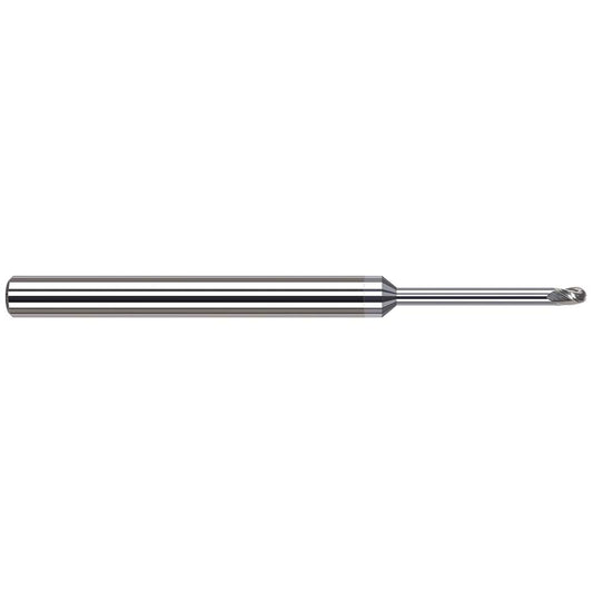 Harvey Tool 925162-C8 Ball End Mill 0.0620" Dia, 0.0930" LOC, 3 Flute, Solid Carbide