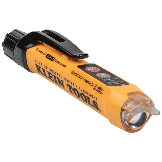 Klein Tools NCVT3P Circuit Continuity & Voltage Testers Tester Type Non-Contact Voltage Tester  Display Type LED  Power Supply AAA Battery  Includes Battery  Standards CAT IV 1000V