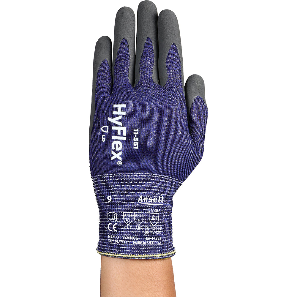 Ansell 11561070 Cut-Resistant Gloves Size Small, ANSI Cut A3, Nitrile, Series 11-561