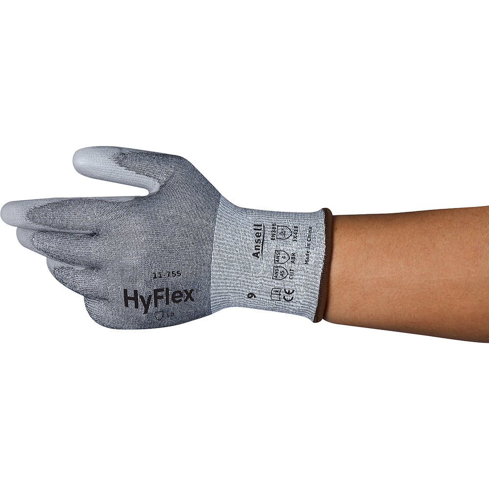 Ansell 11755100 Cut-Resistant Gloves Size X-Large, ANSI Cut A5, Polyurethane, Series 11-755
