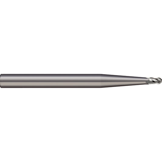 Micro 100 BMS-031-2 Ball End Mill 1/32" Dia, 3/64" LOC, 2 Flute, Solid Carbide