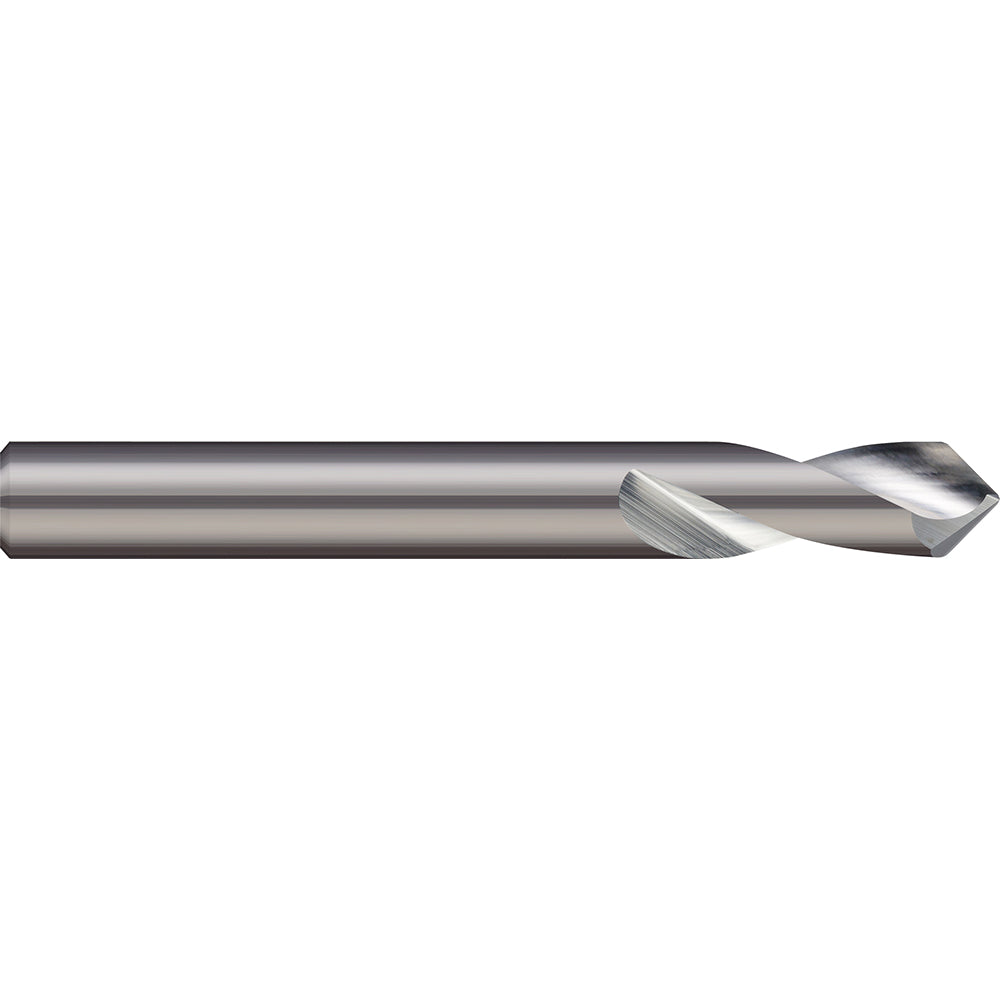 Micro 100 SPD-250-140 Spotting Drill 1/4" Dia, 140 deg, 2-1/2" OAL, Solid Carbide