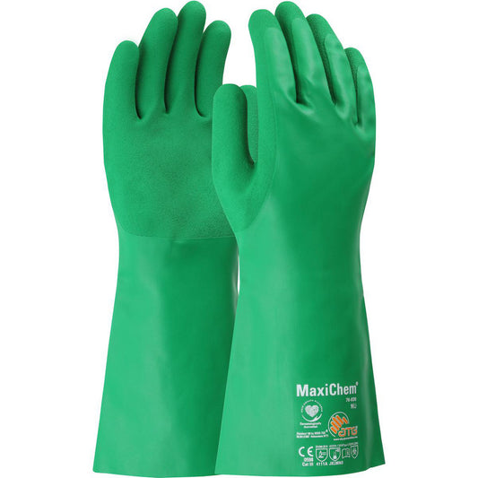 PIP 76-830/XL Chemical Resistant Gloves MaxiChem® Nitrile-Coated, Nitrile, Supported, General Purpose Chemical-Resistant