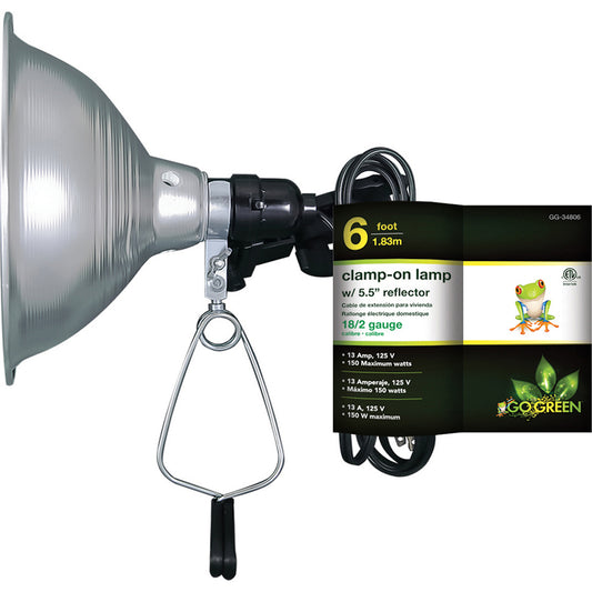 GoGreen Power GG-34806 Clamp Mount Electric Portable Incandescent Light