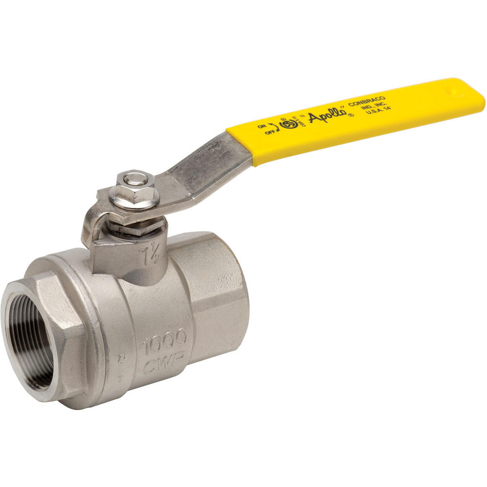 Apollo 76F10327A Manual Ball Valve 1/2" Pipe, Full Port, Stainless Steel
