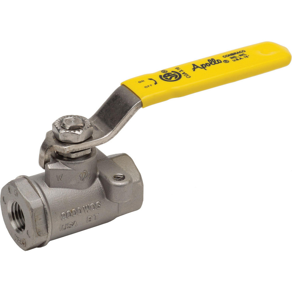 Apollo 7610527A Manual Ball Valve 1" Pipe, Standard Port, Stainless Steel