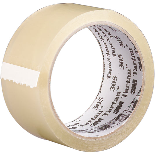 3M 7100241143 Box Sealing & Label Protection Tape Tape Number 305  Thickness (mil) 1.8  Length (Yards - 2 Decimals) 109.36  Color Clear  Width (mm - 2 Decimals) 48.00  