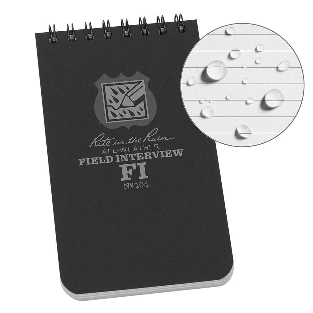 Rite in the Rain 104 Field Interview Spiral Notebook 50 Sheets