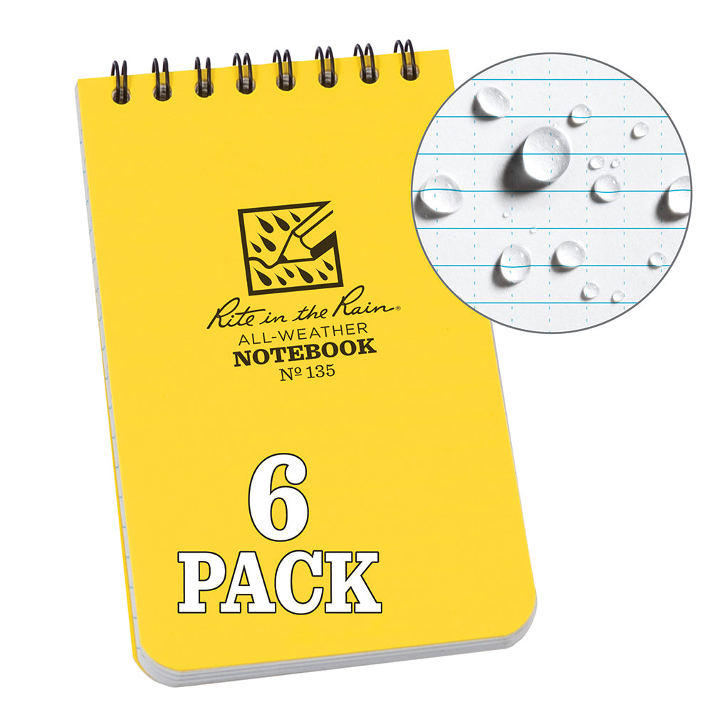 Rite in the Rain 135L6 Note Pads, Writing Pads & Notebooks Product Type Notebook  Number Of Sheets 50  