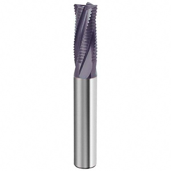 Guhring 9199600127000 Roughing & Finishing End Mill 1/2" Dia, 4 Flute, Corner Chamfer End, Solid Carbide