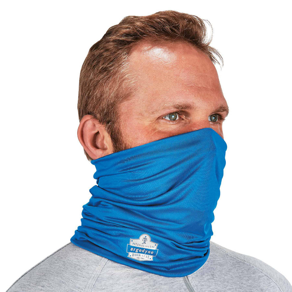 Ergodyne 42129 Gaiter Size Universal, Blue, Anti-Odor Treatment, Machine Washable, Moisture Wicking, Reflective Accents & Sun Protection ™ UPF 50+