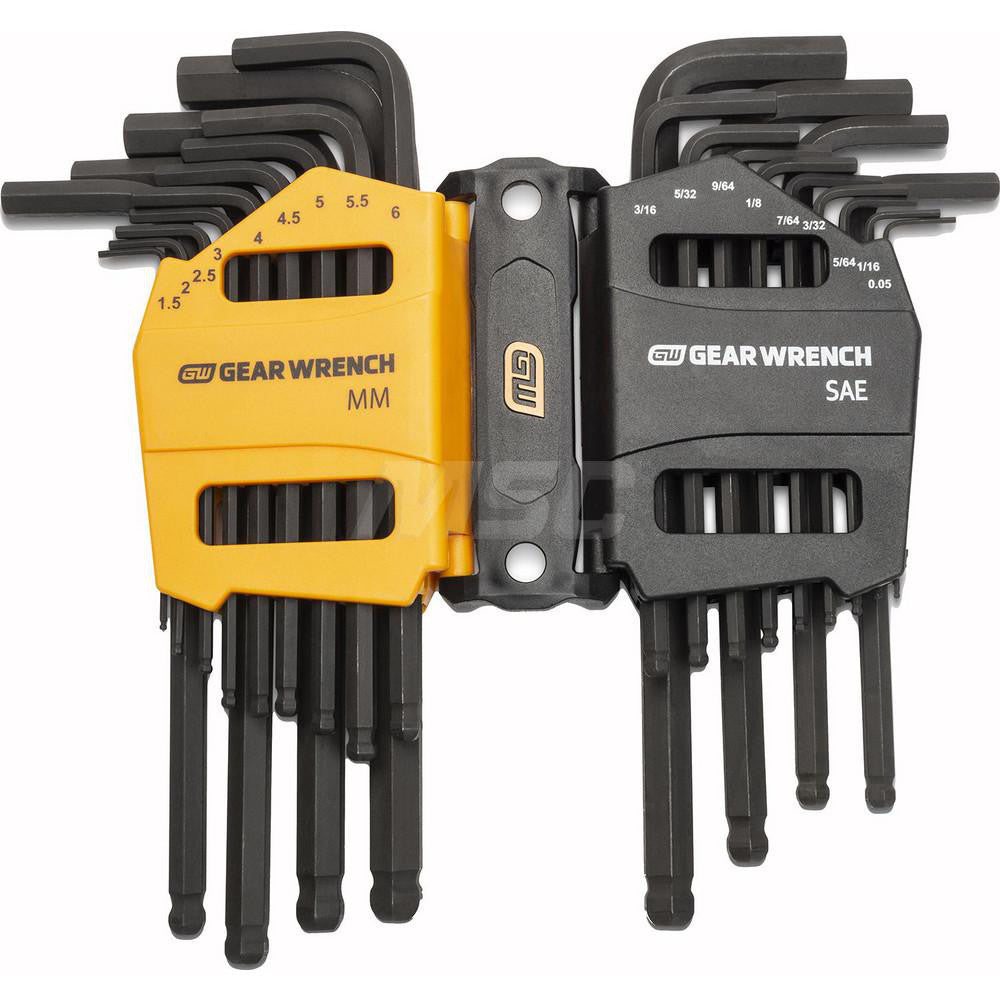 GEARWRENCH 83505 Hex Key Sets Tool Type Hex  Handle Type L-Handle  Measurement Type Metric SAE  Hex Size Range (Inch) 0.050 - 3/8  Hex Size Range (mm) 1.5 - 10  