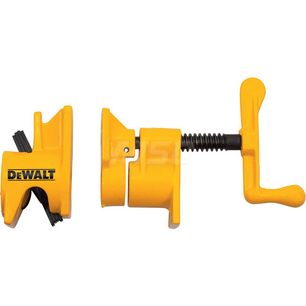 DeWALT DWHT83837 Cast Iron Bar Clamp 1-3/4" Capacity, 1-1/4" Throat Depth, 1,200 lb Clamp Pressure, 3/4" OAL