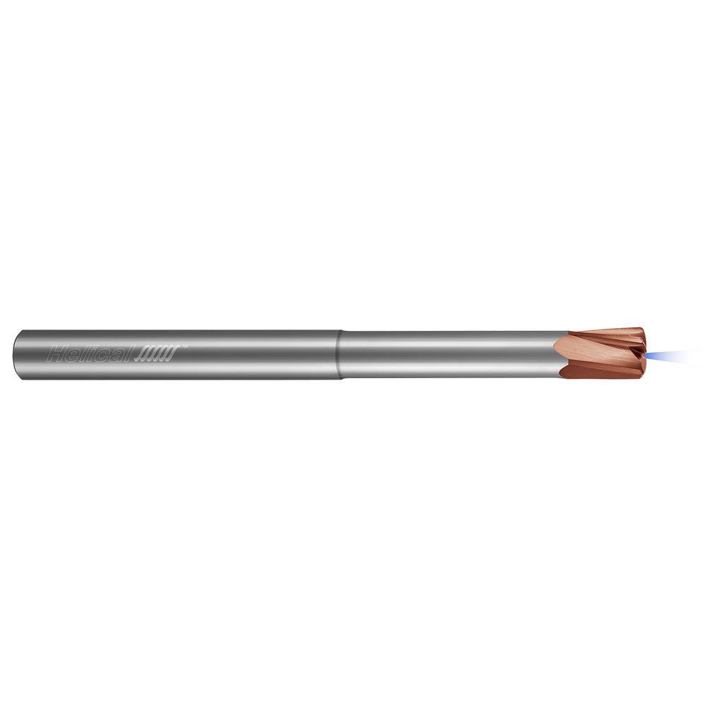 Helical Solutions 82698 High-Feed End Mills Mill Dia (Decimal Inch) 0.2500 Mill Dia (Inch) 1/4 Program Radius (Decimal Inch) 0.0314 Number of Flutes 5 Material Solid Carbide Finish/Coating Tplus Length of Cut (Decimal Inch) 0.2500 Length of Cut (Inch) 0.2500 Sha