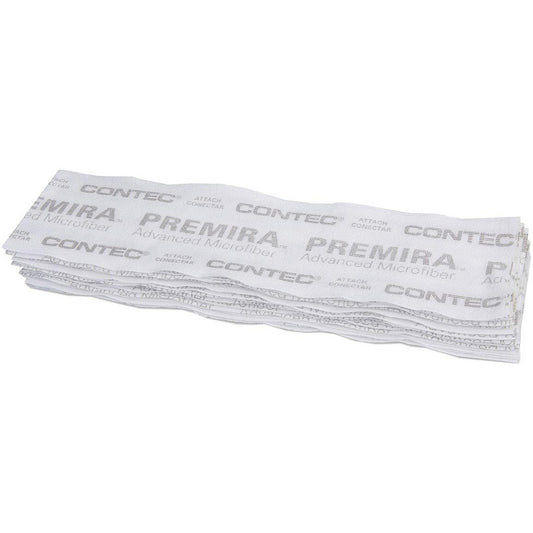 Contec Professional PRMM0001 Wet Mop Pad Hook & Loop, White & Gray Mop, Microfiber