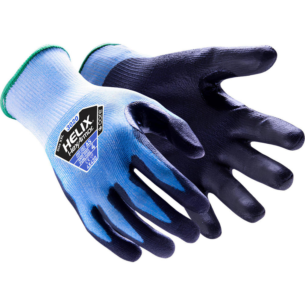 HexArmor 3020-L (9) Cut, Puncture & Abrasive-Resistant Gloves Size L, ANSI Cut A5, ANSI Puncture 4, Polyurethane, HPPE Blend
