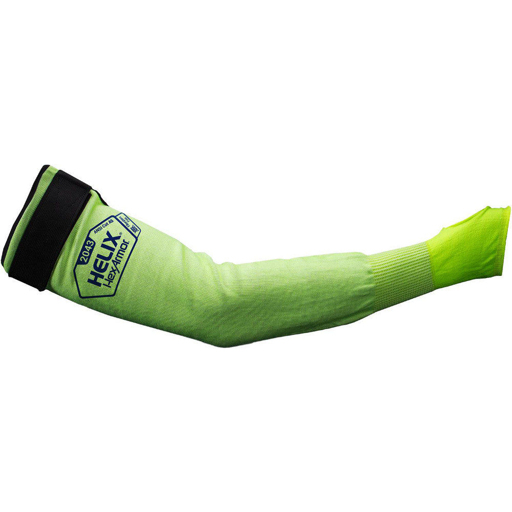 HexArmor 2043 Cut & Puncture-Resistant Sleeve Size Universal, HPPE & Nylon, High-Visibility Green, ANSI Cut A5