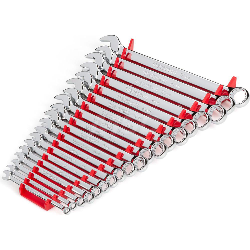 Tekton WCB91202 Combination Wrench Set, 19-Piece (6-24 mm) - Rack