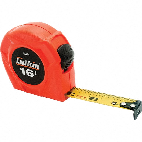 Lufkin L616-02 Tape Measure 16' Long, 3/4" Width, Yellow Blade