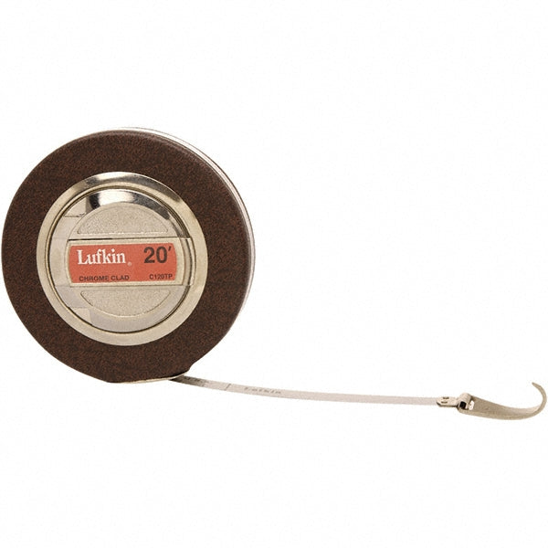 Lufkin 120TPN Tape Measure 20' Long, 3/8" Width, White Blade