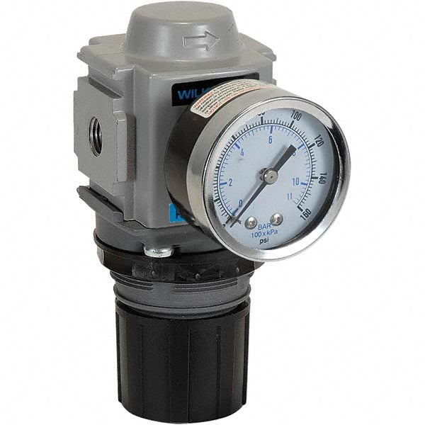 Wilkerson R18-02-F0G0B Compressed Air Regulator 1/4" NPT, 300 Max psi, Compact