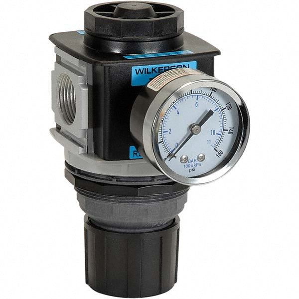 Wilkerson R28-04-F0G0B Compressed Air Regulator 1/2" NPT, 300 Max psi, Standard