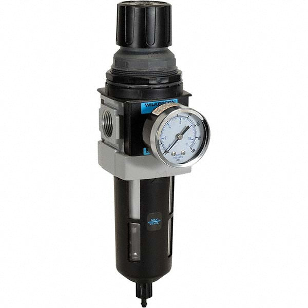 Wilkerson B28-06-FKG0B FRL Combination Unit 3/4 NPT, Standard, 1 Pc Filter/Regulator with Pressure Gauge