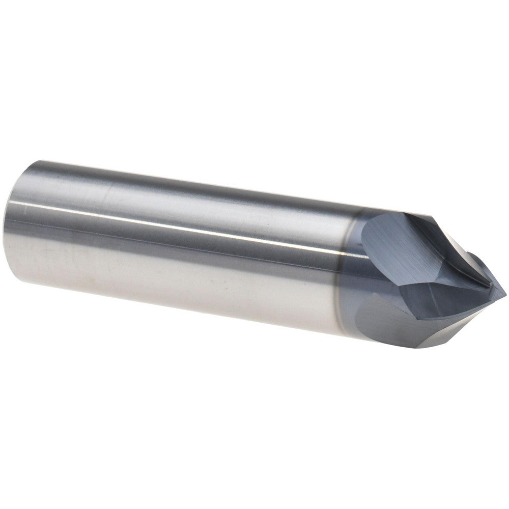 Harvey Tool 859748-C3 Chamfer Mill 3/4" Dia, 3/4" Shank Dia, 90 deg, 4 Flute, Solid Carbide, Single End