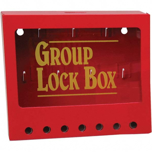 Brady 105714 1 8-Piece Kit 2-1/4" Deep x 8" Wide x 7" High Wall Mount Group Lockout Box