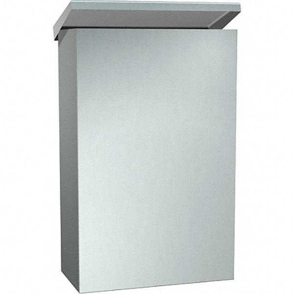 ASI-American Specialties, Inc. 0852 Feminine Hygiene Product Receptacles Material Stainless Steel  Overall Depth 4in  Color Silver  Standards ADA  