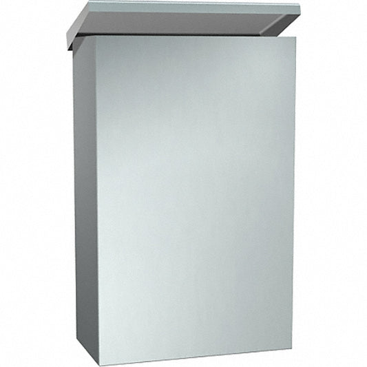 ASI-American Specialties, Inc. 0852 Feminine Hygiene Product Receptacles Material Stainless Steel  Overall Depth 4in  Color Silver  Standards ADA  