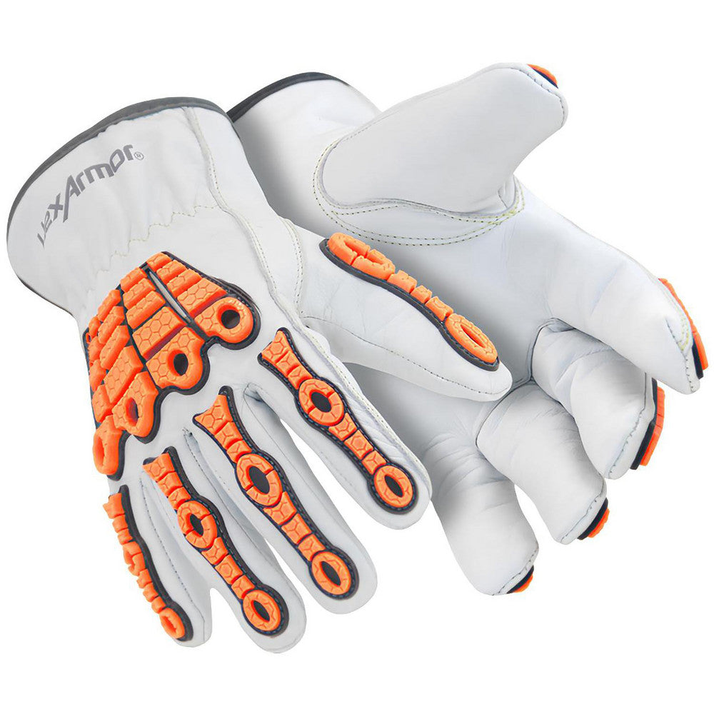 HexArmor 4060-M (8) Cut & Puncture-Resistant Gloves Size M, ANSI Cut A5, ANSI Puncture 4, Goatskin