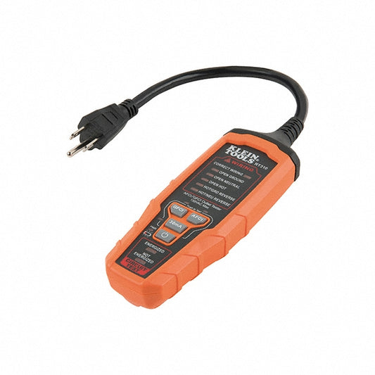 Klein Tools RT310 Circuit Continuity & Voltage Testers Tester Type Receptacle Tester with GFCI  Display Type LED  Power Supply AAA Battery  Includes (3) AAA Batteries  Standards CATIII 135V  Product Service Code 6625