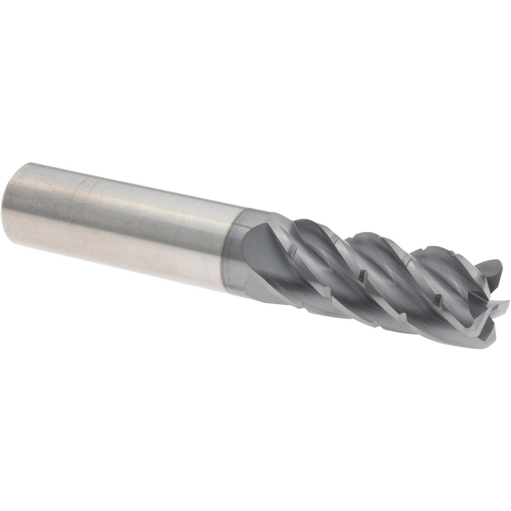 Accupro 95169725 Corner Radius End Mill 1/2" Dia, 1-1/4" LOC, 38 deg Helix, Corner Radius End, Centercutting Series HS