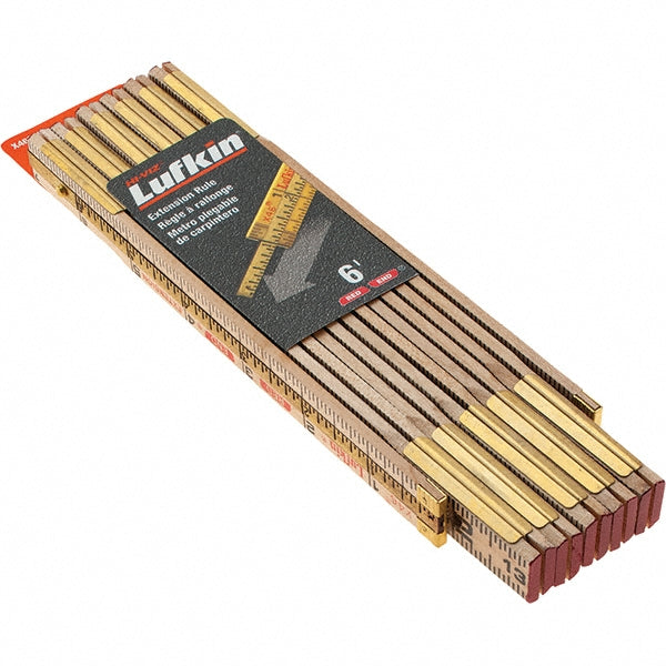 Lufkin X46SLN Folding Rules Graduation (Inch) 1/16  Material Wood  Width (mm) 5/8  Width (Inch) 5/8  Color Brown  PSC Code 5210