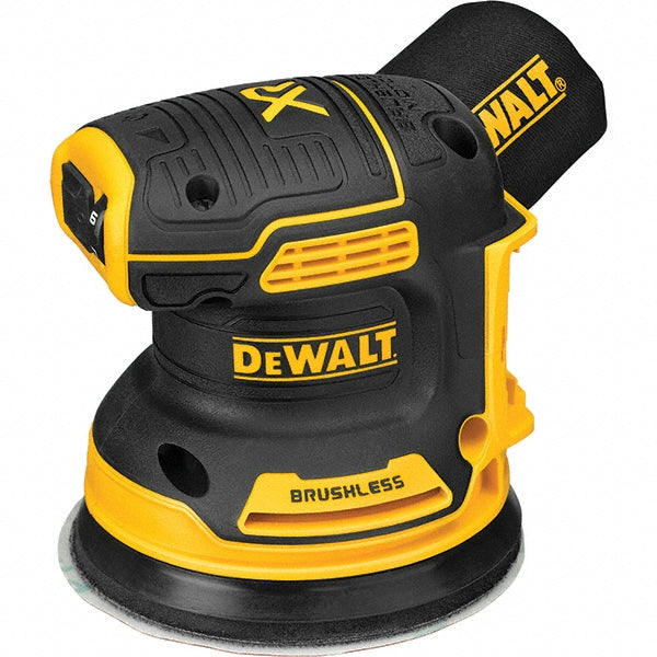 DeWALT DCW210B Electric Orbital Sanders Pad Shape Round  Batteries Included No  Round Pad Size 5in  Battery Chemistry Lithium-ion  Battery Series DCB205 20V MAX* 5.0Ah  Rectangular Pad Size 0