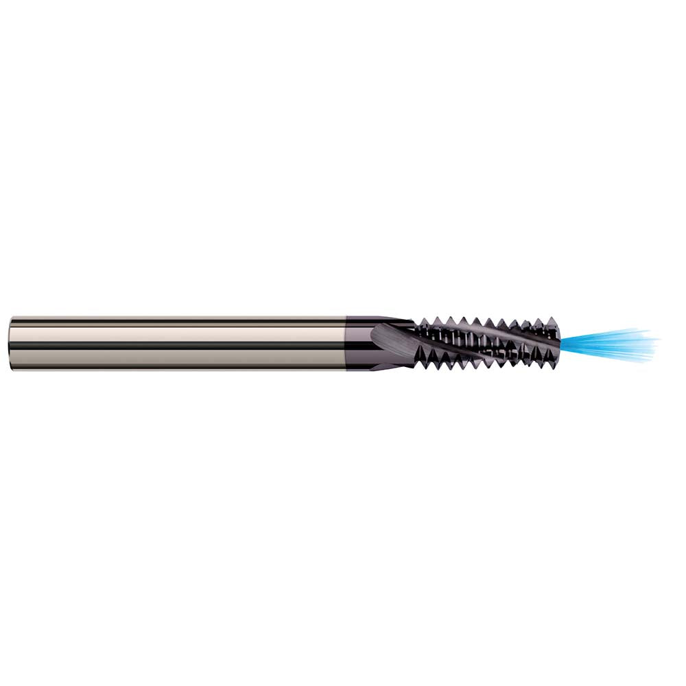 Harvey Tool 819626-C3 Helical Flute Thread Mill M4x0.7, Internal & External, 3 Flute, 0.1250" Shank Dia, Solid Carbide