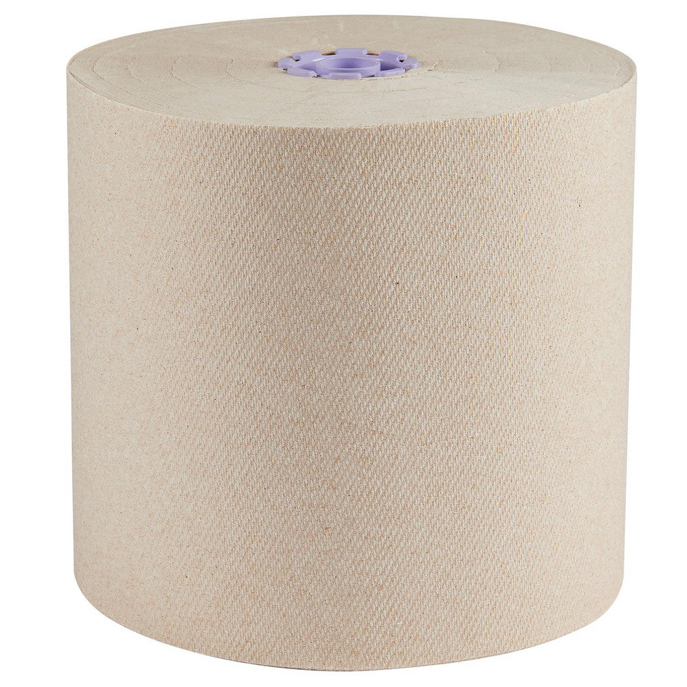Scott 54038 Essential 100% Recycled Brown Hard Roll Towels with Absorbency Pockets, for Purple Core Dispensers