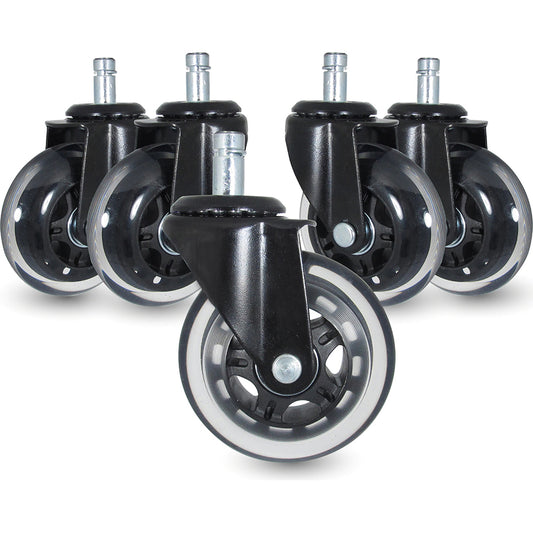 Linco CWL-0009759 Stem Casters Stem Type Grip Ring  Swivel Yes  Wheel Material Polyurethane  Bearing Type Precision Ball  Construction Swivel - Heavy Gauge Steel  Wheel Color White