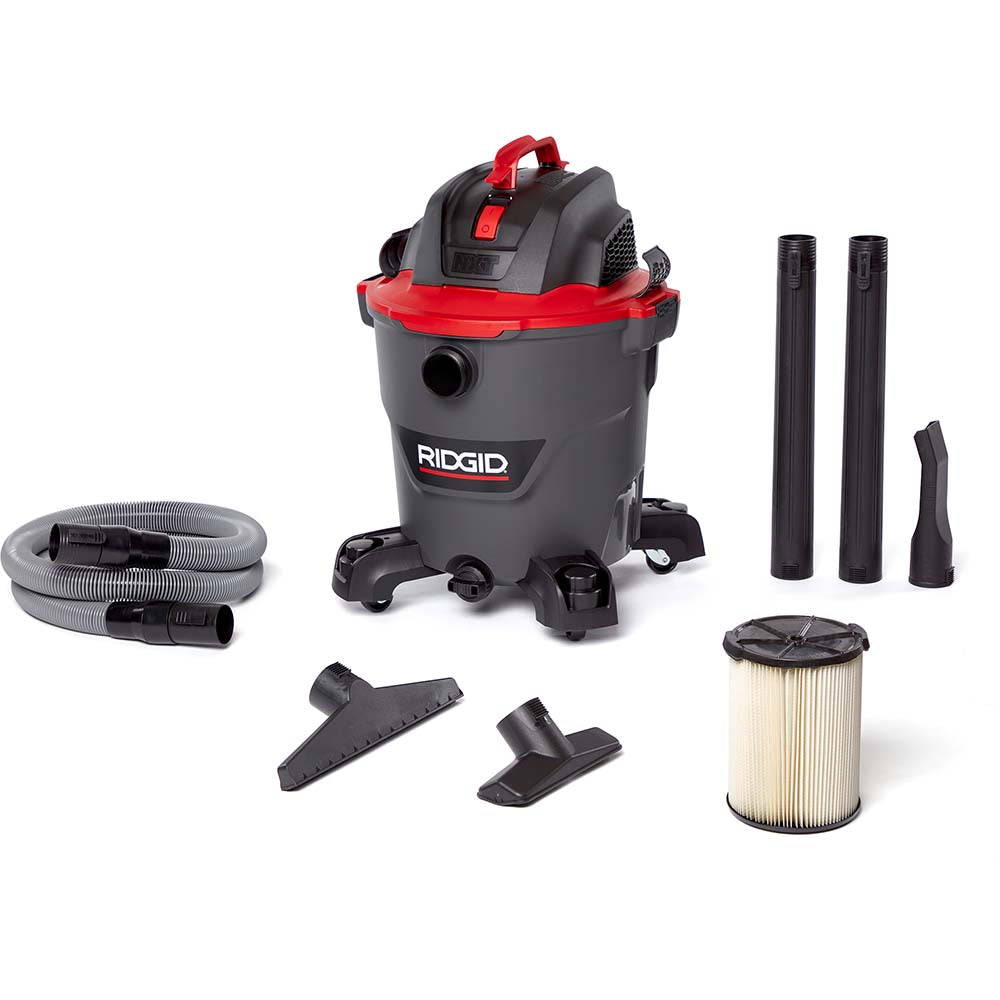 Ridgid 62703 Wet/Dry Vacuum Electric, 12.0 gal, 5.0 hp