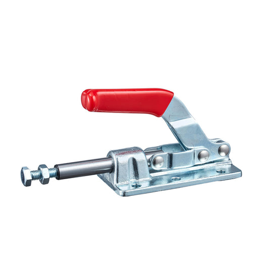 Hertel CH-30607 Standard Straight Line Action Clamp 700 lb Load Capacity, 1.626" Plunger Travel, Flanged Base, Steel